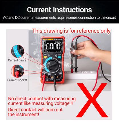Smart Multimeter Detector 4000 Count Digital  AC/DC Curent Voltage Resistor Measurement  3 in 1 Professional Test Tool ANENG 613