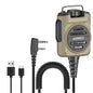 ABBREE AR-158 Rechargeable Walkie Talkie Microphone Speaker Adjust Volume PTT For Baofeng UV-5R Mini for Quansheng UV-K1 (8) K5