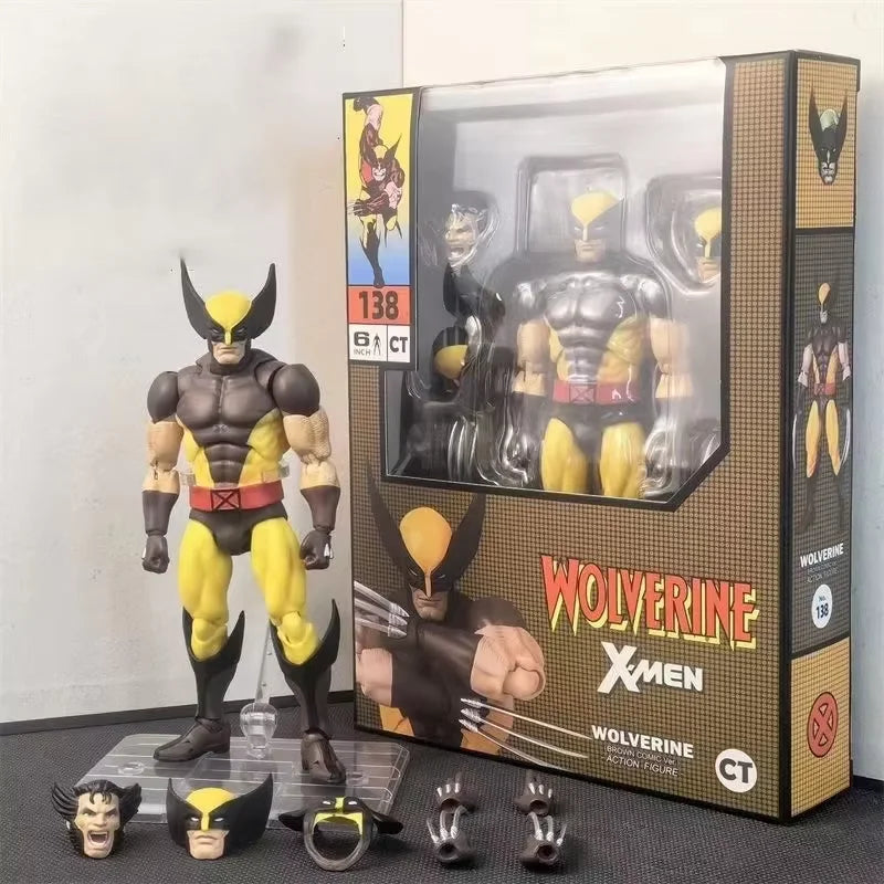 Ct Toys Wolverine Mafex 138 Deadpool Anime Figure In Stock Movie Action Figure Figurine Model Statue Collection Toys Gifts