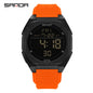 SANDA Digital Watch Multi-function Alarm Clock Luminous Waterproof Silicone Wristwatch Casual Students Electronic Watches