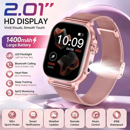 2026 New Amazfit Bip 6 Smartwatch Women Sports IP68 Waterproof Built-in 24H Heart Rate Bluetooth Call Ladies Fashion Smartwatch