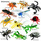 Tropics Insect Animals Model Butterfly Cricket Spider Bee Action Figures Mantis Figurine Miniature Educational Kids Toys Gift