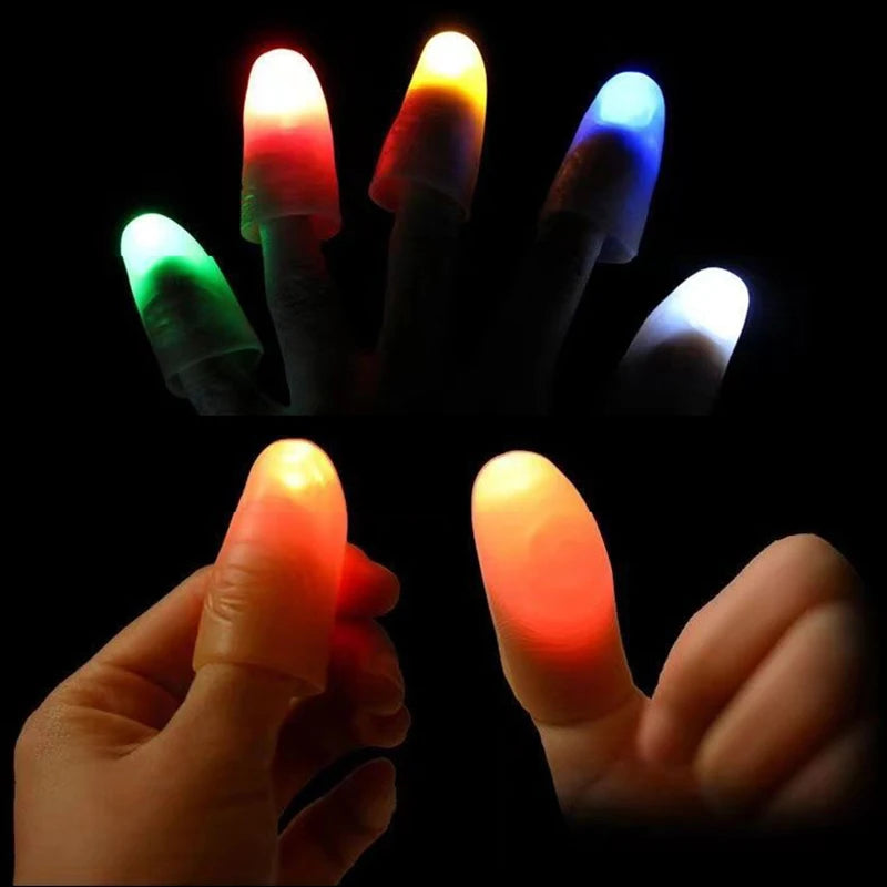 Finger Lights Magic Lights Glow in The Dark Led Finger Light Kpop Lights for Fingers Luminous Fingers Decorations