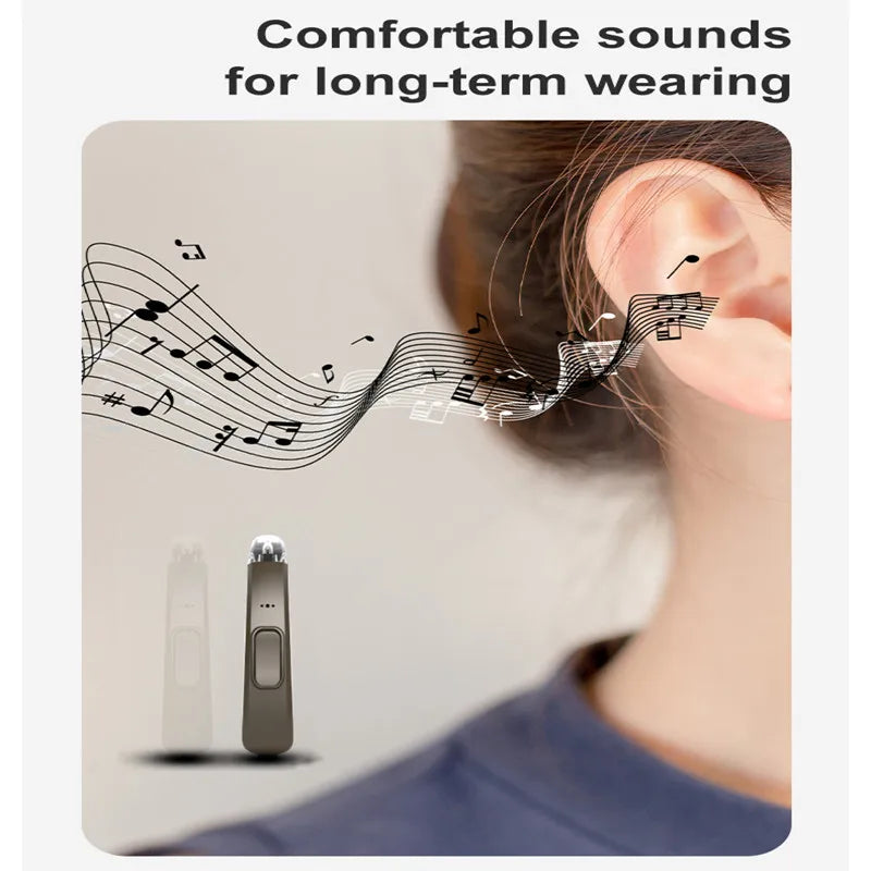 Acosound 64-channel Bluetooth hearing aid, audiogram programmable, high power, for moderate to severe hearing loss and deafness