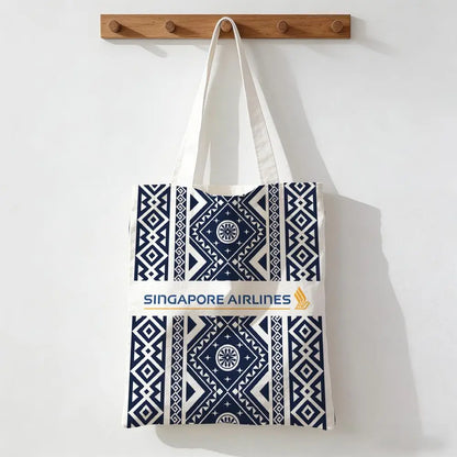 Singapore Airlines Storage Bags Handbag Women Casual Underarm Top Handle Bag Lady Shopping Travel Bags