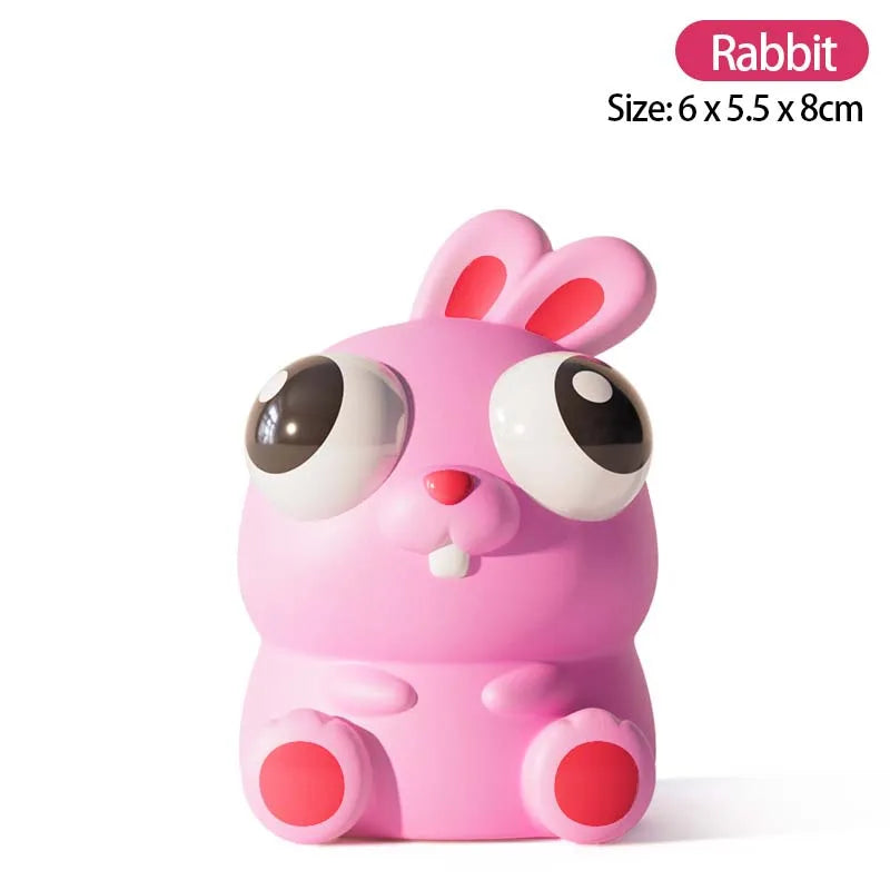 Eye-Popping Squeeze Toy Stress Relief Squishy Fidget Sensory Bouncing Toys Squeezable Staring Eyeball Fruit Animals Kid Gift