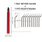 RB1000 Hand Metal Deburring Tool Red with 360 Degree Rotating Blades for 3D Printing Wood Metal Plastic Aluminum Copper Steel