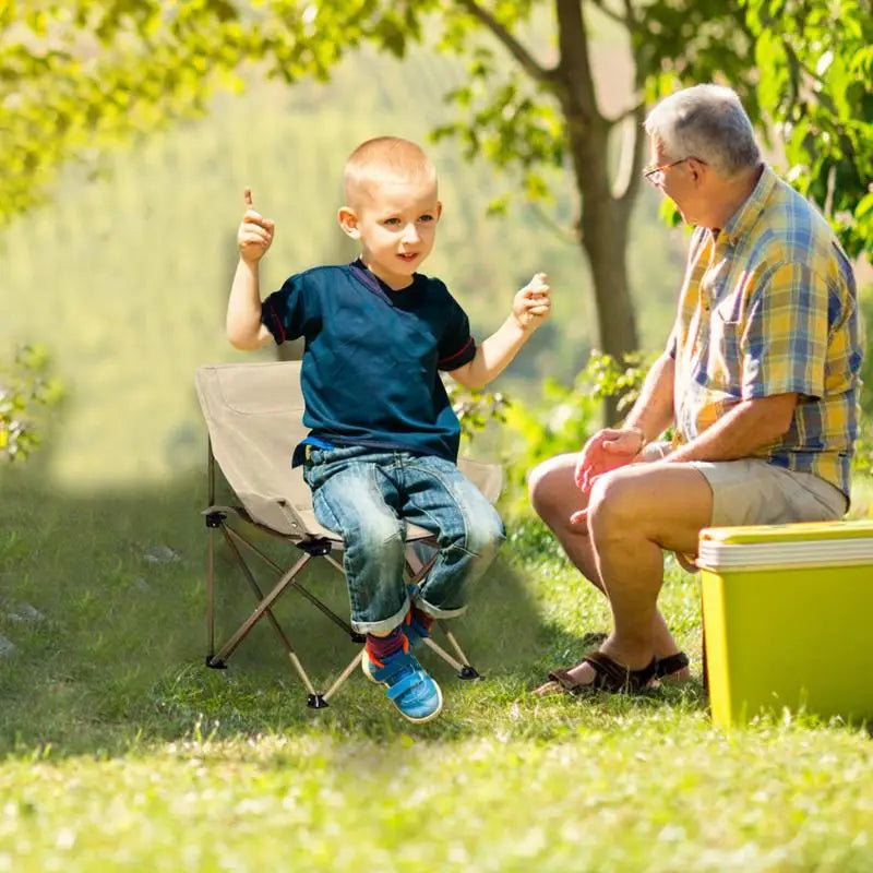 Children Camping Folding Chair Outdoor Fishing Chair Foldable Portable Camping Chair Heavy Duty for Famliy Travelling