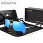 AOWEAR Aviation Polarized Sunglasses Men Driving Mirror Sun Glasses Male Brand Design Classic Pilot Eyewear Oculos Gafas De Sol
