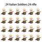 WWII Infantry Military Soldier War National Army Mini Gun armament Models Building Blocks Building Blocks Toys for Kids