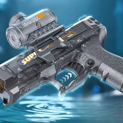 Fun electric pulse water gun, simulated flame sensing light, fully automatic toy water gun, adult outdoor beach toy