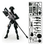 3D Printed Toy Model Lucky13 War Sandbox Action Figure Dummy T13 Toy Doll Robot Assembly Model Decoration Desktop Decoration