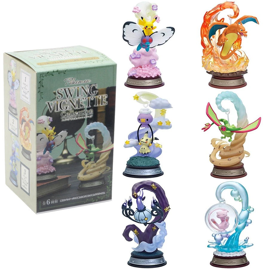 Pokm Starry Sky And Stained Glass Pikachu Mystery Box Eevee Blind Box Anime Figures Snorlax Surprise Gift Colletions Toy