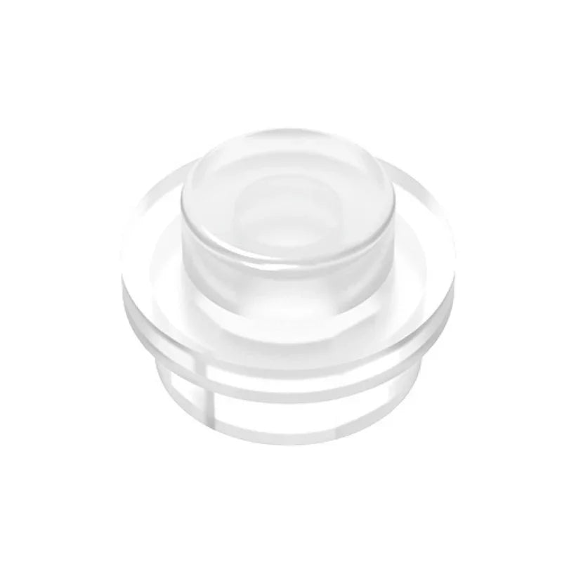 100PCS PLATE 1X1 ROUND Compatible With 4073 Round & Angles MOC Self-Locking Bricks Building Blocks Toys Accessories