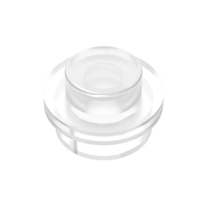 100PCS PLATE 1X1 ROUND Compatible With 4073 Round & Angles MOC Self-Locking Bricks Building Blocks Toys Accessories