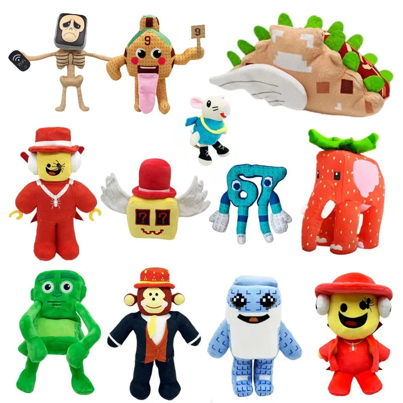 Steal a Brainrot Plush Doll Toy Taco Lucky Block Game Peripheral Plushie Cute Plush Toy Christmas Children's Birthday Gift