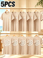 5 PCS Customized Men's T-Shirts. Design Your Logo Pattern. Breathable, lightweight. Suitable for Giving as Gifts to Others. Work