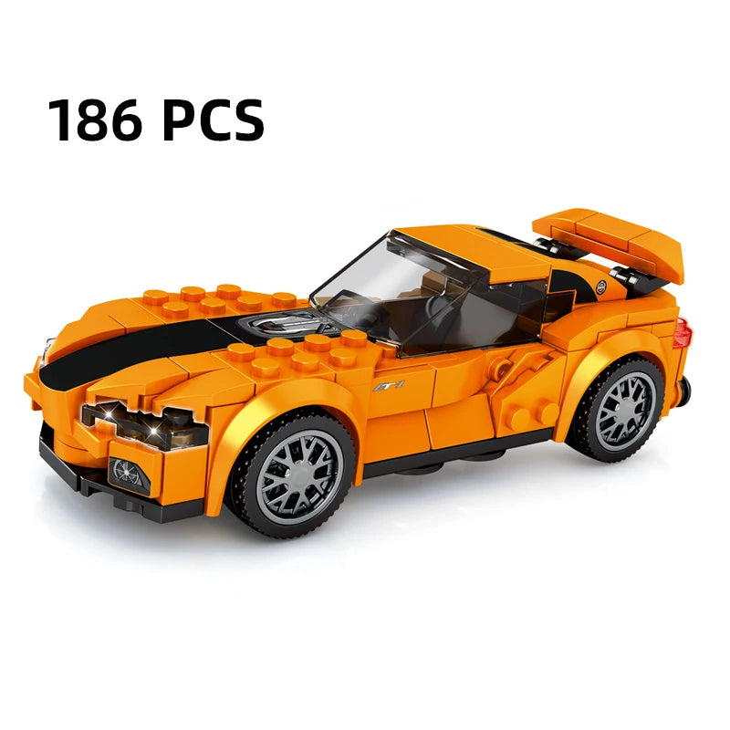 City Speed Racing MOC Car Sports Building Blocks Bricks Classic Rally sport Super Racer Vehicles Christmas gift Technical toys