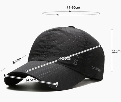 Oryginalny design Czapka do biegania Cienka Szybkoschnąca Oddychająca z daszkiem Kaczka Outdoor Męska Przeciwsłoneczna Letnia Wędkarstwo Czapka Baseballowa