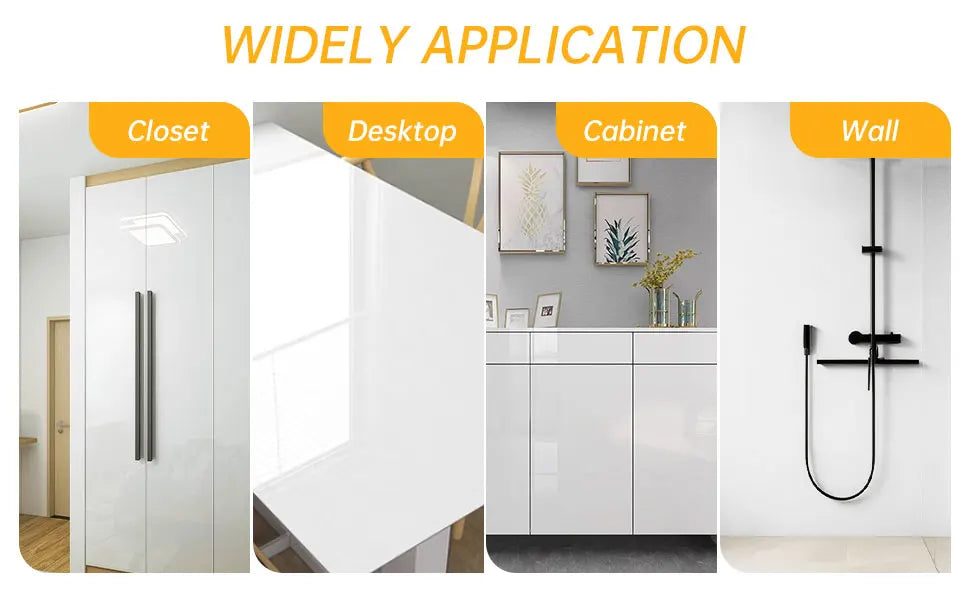 Kitchen Pearlescent Film Waterproof Wallpaper PVC Self-Adhesive Wall Stickers DIY Home Decor for Room Wardrobe Cabinet Furniture