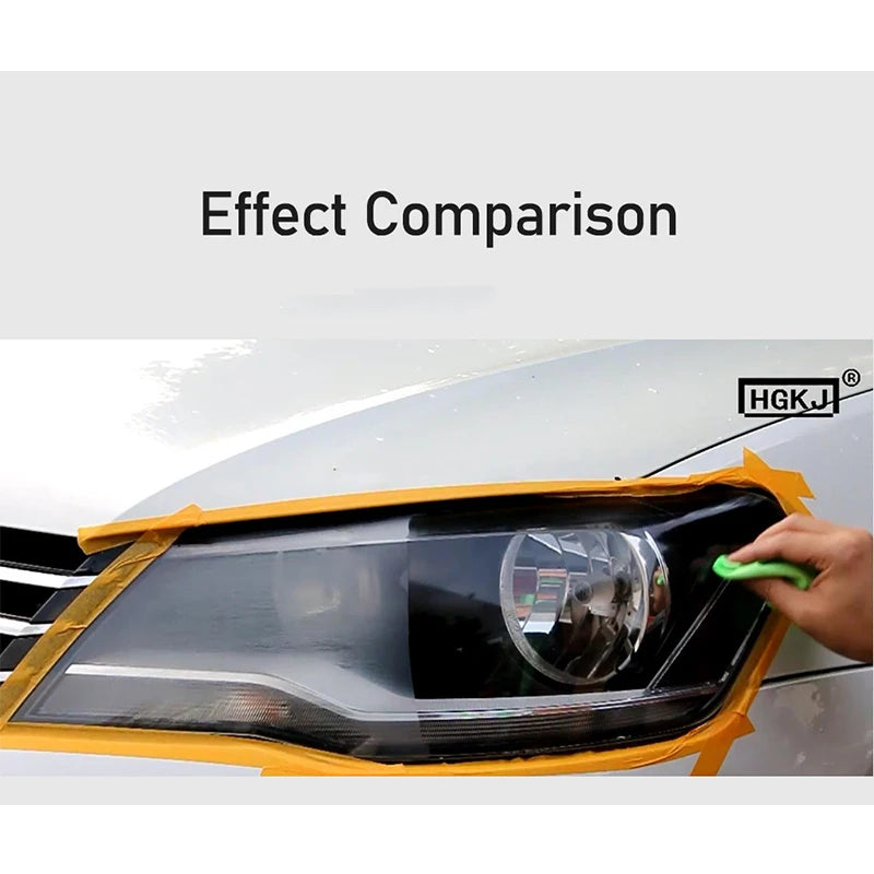 Headlight Restorer HGKJ 8 Car Lights Polishing Kit Chemical Repair Renovation Auto Detailing Liquid Polymer Protect Coating