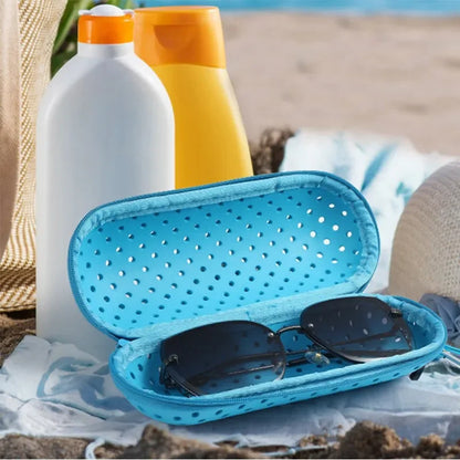 EVA Soft Swimming Glasses Organize Protector Glasses Case Swimming Gear Breathable Drainage Hole Portable Goggles Cover All Ages