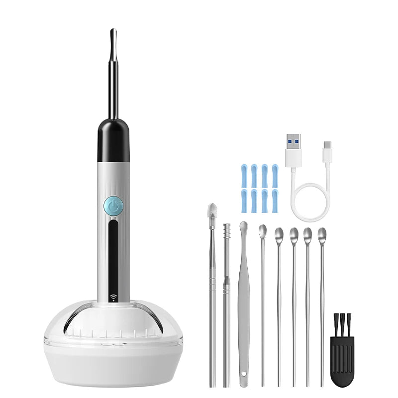 Visual WiFi Otoscope Camera 4.2mm 1080P HD Ear Picker for IOS/Android Ear Cleaning Wireless Endoscope with Ear Wax Removal Tools