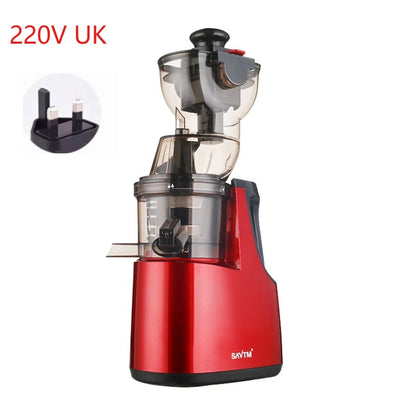 220V Automatic Juice Extractor Home Slag  Separation Ginger Fruit Vegetable Juice Extractor Multifunctional Fruit Slow Juicer