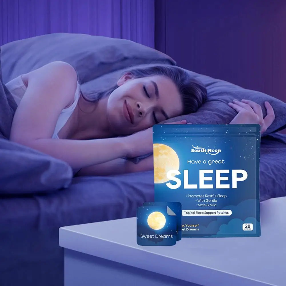 Gentle Safe Sleep Support Acupoint Patches Deep Relaxing Anti‑Insomnia Stickers Stress Fatigue Reliever Portable Sleep Aid Patch