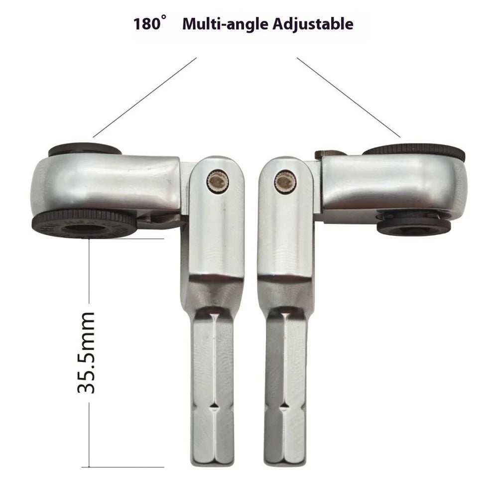 New Socket Torque Wrench Hand Tools 6.35mm Screwdriver Stainless Steel Hexagonal Ratchet Wrench Toughbuilt Mechanic Manual Tools