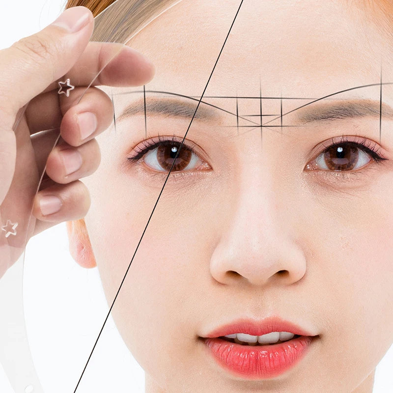 Microblading Permannet Makeup Bow and Arrow Line Ruler for String Pre Inked tattoo PMU Mapping Measuring Brow convenient storage