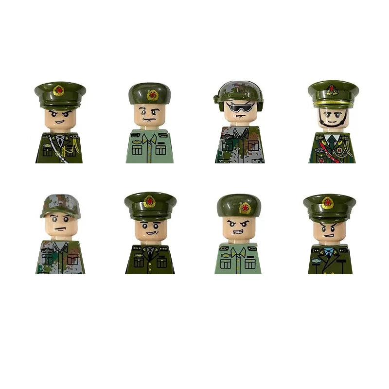 City Career 3D Building Block Dolls Toys Cartoon Character Models Mini Action Figures Educational Toys Children's Gifts