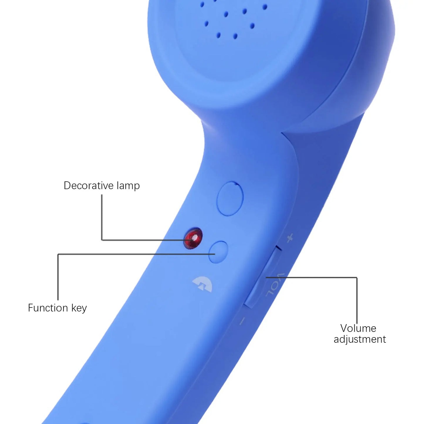 C-Type Telephones Handset Mobile Calls Receiver Type-C Plug Play Crystals Clear Calls Type C Adapter Mic Microphone Speaker