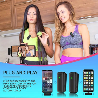Portable Bluetooth Microphone K6 Wireless Lapel Microphone Speaker DJ MIC Gamer Gaming Phone Interview Youtube Live Streaming