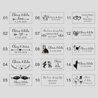 100 Wedding Bubble Tags Bubble Stick Transparent Tags, Wedding Stickers, Transparent Tags, Custom Names and Dates
