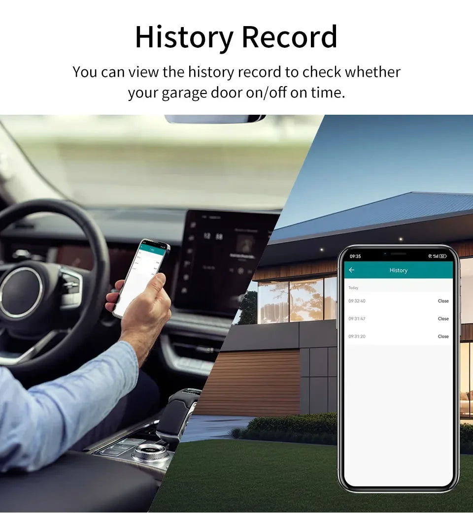 100-240V Tuya Zigbee WiFi Gate Opener Module Smart Garage Door Controller Switch Smart Life App Remote Control Alexa Google Home