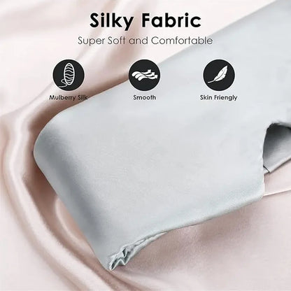 100% Sleeping Mask Mulberry Silk Eyepatch Blocking Light Eyemask Eyeshade Soft Padded Slaapmasker Travel Sleeping Aid