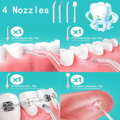 Water Dental Waterpick Irrigator Ipx7 Waterproof Irrigation Mouthwash Machine Oral Floss Flosser Irigator For Teeth Cleaner