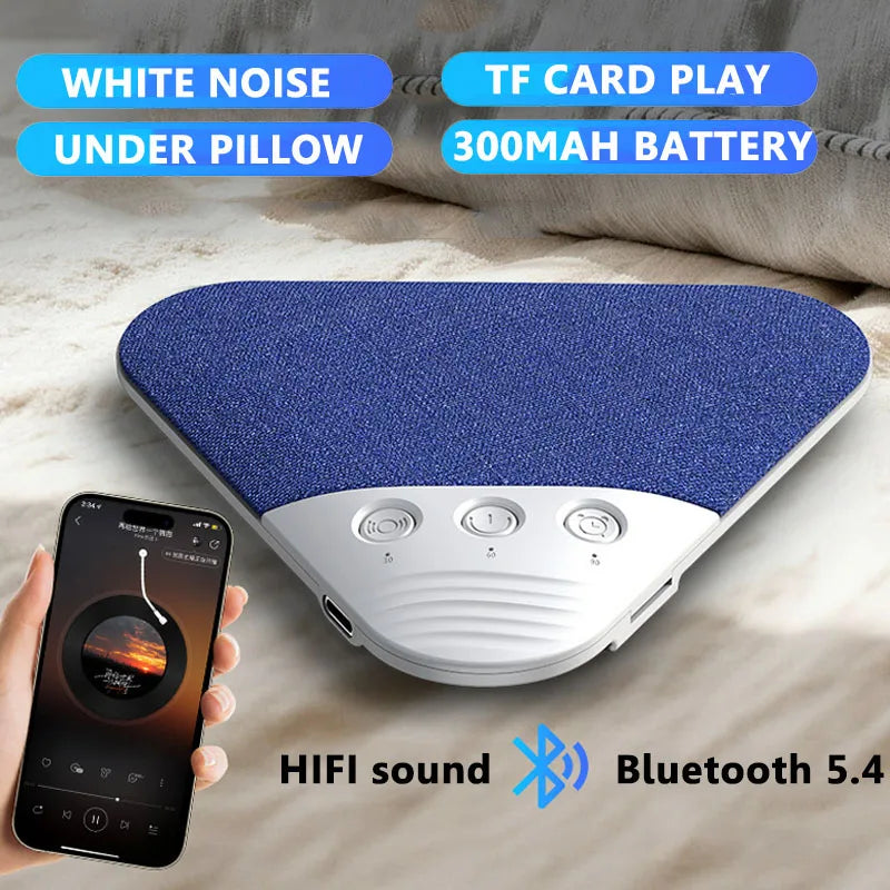 Mini Sleeping Bluetooth Speaker Rechargeable White Noise Sleep  Aid Soundbar Wireless Music Player Support TF Card Timed Shutdow