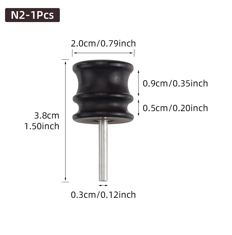 Leather Burnished Bits for Rotary Burnisher Tools PU Leather Burnishing Tool Tips for Clean Edges of DIY Leather Crafts Projects
