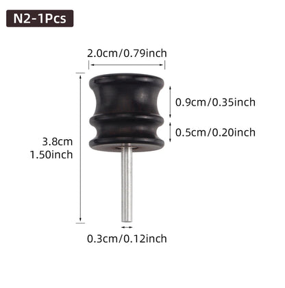 Leather Burnished Bits for Rotary Burnisher Tools PU Leather Burnishing Tool Tips for Clean Edges of DIY Leather Crafts Projects