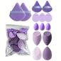 33pcs beauty set makeup kit  large and small beauty sponges for flawless makeup application and removal of makeup full set