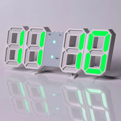 Digital Desktop Clock Wall-mounted Decorative Electronic Desk Clock With Adjustable Luminous Mode Digital Alarm Clocks Table Led