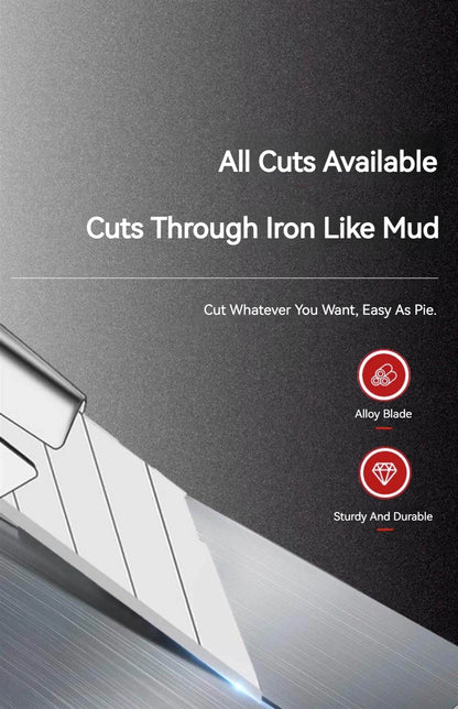 Multi‑Purpose Box Cutter Knife Kit, Stainless Steel Handheld Cutting Tool for Craft, Carving, Packaging & Daily Use