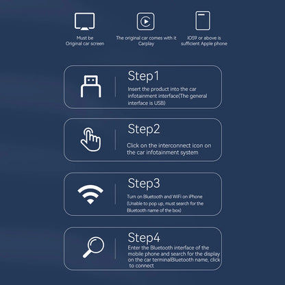 KEBIDUMEI Wired To Wireless Carplay 2IN1 Car AI Box Plug & Play Smart Dongle Android Auto WiFi 5.0GHz Bluetooth 5.0 Mini Adapter