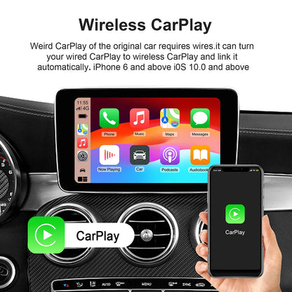 2026 Android13 CarPlay Ai Box Kowankit Wireless Android Auto 3in1 USB Adapter For Youtube Netflix Universal TV Box Plug And Play