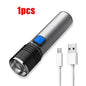 1/2PCS USB Charging Ultraviolet Flashlights UV Flashlight Blacklight Zoomable Torch Lamps Pet Urine Detector Hunting UV Light