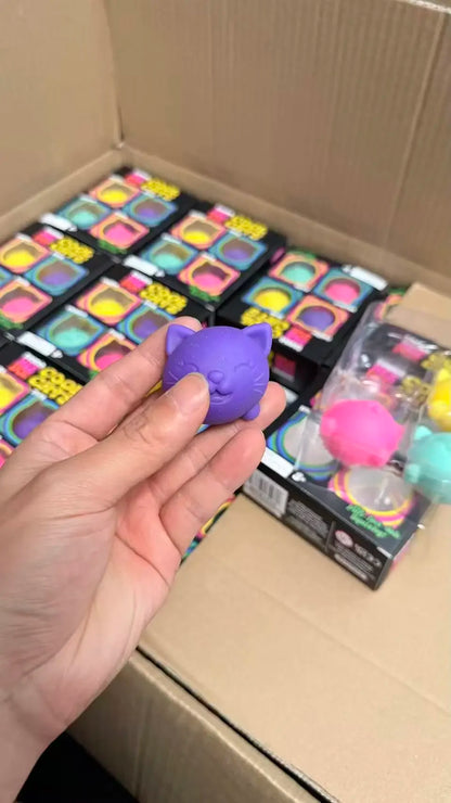 New 4-piece Swill NeeDoh Youth Pressure Ball Super Soft Plastic Sensory Toy Adult Office Stress Relief Toy Gifts
