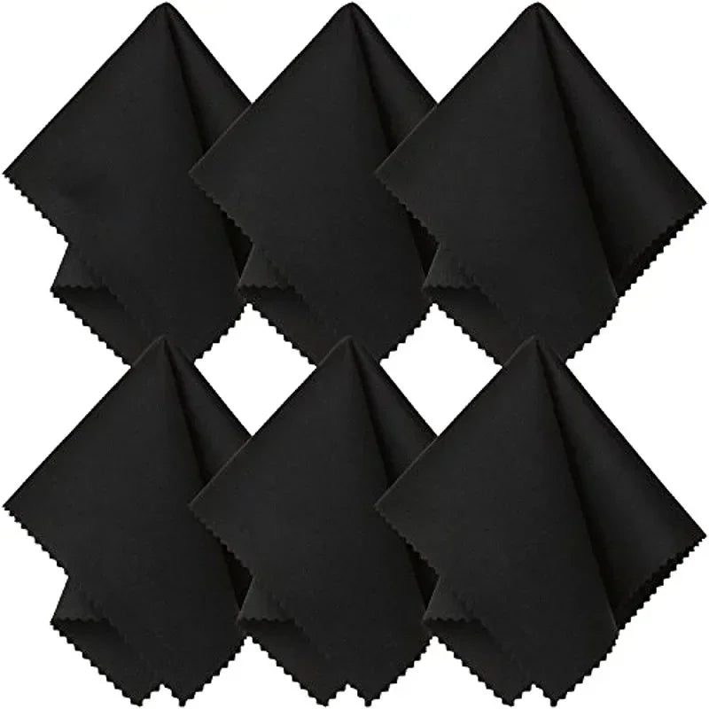 10Pcs Smooth Lint Free Glasses Lens Cleaning Cloth Sunglasses Glass Tabletop Cups Scratch Frees Clean Products Portable Reusable