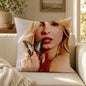 Person A-Addison R-Rae Funny Cushion Cover Soft Short Plush Decorative Pillow Cover for Sofa Bedroom Easy to Clean